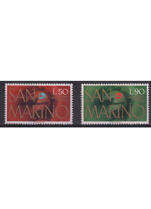 1974  San Marino Centenario dell'UPU 2 valori nuovi Sassone 926-7
